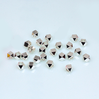 Perles en or plaqué 18 carats à facettes et à petits trous, en forme de pépites, 3 mm 4 mm, vente en gros