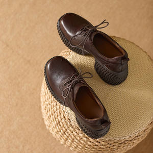 S0068X Nuevos Zapatos Oxford Ligeros de Otoño para Hombre, de Cuero Genuino, Formales, Bordados, para Novio - Product Image 1