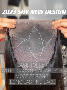 SHY หรูหรามินิวิกผมสีแอชOmbreมนุษย์ดิบผมT Opperหลวมหยัก8*8คาราเมลสีบลอนด์BalayageคลิปมินิTopperสําหรับผมร่วง - Product Image 2