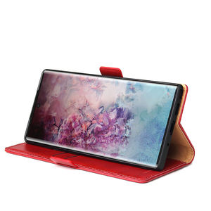 Custodia Premium in pelle artificiale per Samsung Note 10 <span class=keywords><strong>Plus</strong></span>-vestibilità Slim, protezione completa del corpo, con slot per schede - Product Image 5