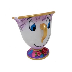 Beauty and the beast <span class=keywords><strong>chip</strong></span> coffee mug cups with gold foil printing 8oz - Product Image 3