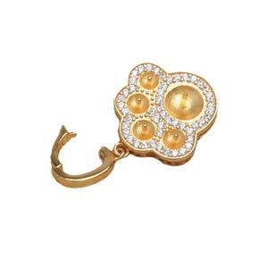 S925 Silver Pearl Accessories Universal Buckle Cat Claw Pendant Empty Stand 6-7.5mm <b>Spacers</b> for 3-4mm Beads 5713 Pendant Stand - Product Image 5