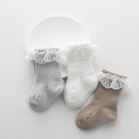 Collants / Bas en coton pour bébé de 3 ans, tricotés, respirants, épais, décontractés, motif Princesse Mignonne, collection Automne