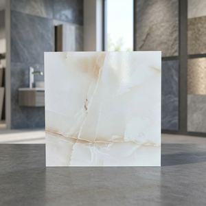 Baldosas de Cerámica de Porcelana Esmaltada 3D con Diseño de Mármol, 400x400mm, Acabado Mate para Baño e Interiores - Product Image 3