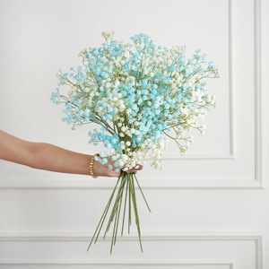 Bouquet de fleurs artificielles Souffle de Bébé, couleurs mélangées, en plastique, pour décoration de mariage et de maison, texture en caoutchouc souple - Product Image 3