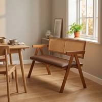 Chaise de salle à manger moderne et confortable en rotin tressé, avec cadre métallique et assise rembourrée en PP, pour intérieur, appartement, maison, bar - Fournisseur OEM personnalisé