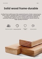 Lit plateforme de luxe moderne en bois massif français, rembourré, taille Queen, OEM ODM