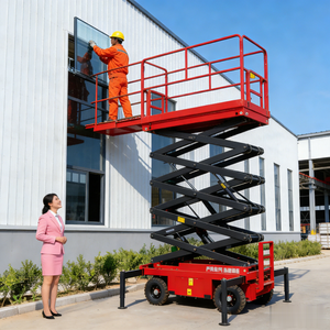 Elevated <b>Work</b> Scissor Platforms Electric Aerial Scissor Lift Hydraulic Mobile Scissor Lift <b>Table</b> With CE Certificate - Product Image 1