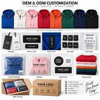 Sweat-shirt à capuche unisexe avec fermeture éclair intégrale, logo personnalisé, 350 GSM, polyester, fabrication OEM, marque privée