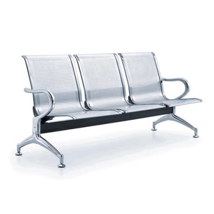 Sillas de Espera de Acero Inoxidable para Hospitales, Aeropuertos, Bancos y Otros Lugares Públicos, Sillas de Espera de Cuero PU para Estaciones de Autobús - Product Image 1