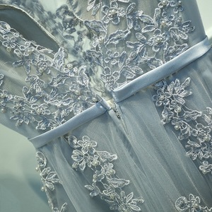 Elegant Long Strappy Evening Dress Sweetheart Neckline A-Line Chiffon Floral Print For Banquets And Events - Product Image 4