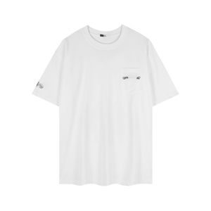 Productos para Dropshipping 2026: Camiseta de Manga Corta con Estampado de Letras CH, Venta Caliente de Verano 2026, Transpirable, 100% Algodón, Ropa al por Mayor - Product Image 1