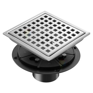 High Quality Square Shower <strong>Drain</strong> with Flange and Quadrato Pattern Kit Tile <strong>Insert</strong> <strong>Invisible</strong> Shower <strong>Floor</strong> <strong>Drain</strong> - Product Image 2