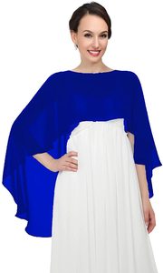 Short davanti e lungo dietro scialle di Chiffon girocollo sposa sposa <span class=keywords><strong>camicia</strong></span> di protezione solare scialle di Chiffon - Product Image 5