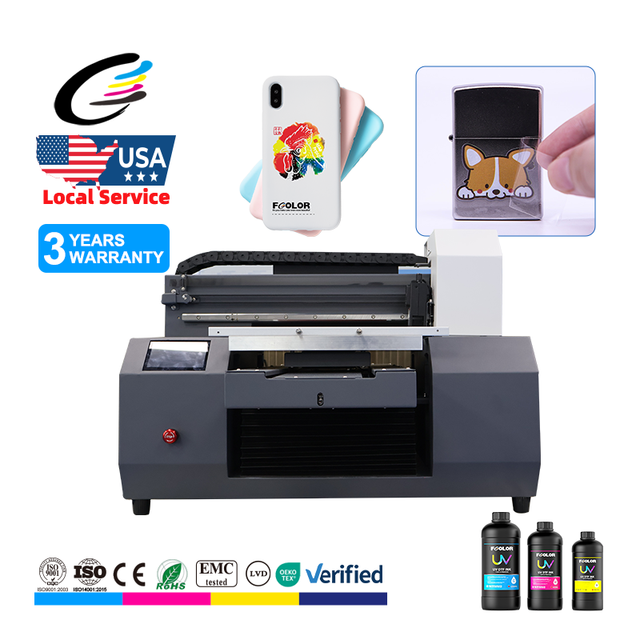UV300 Single Head A3 Flatbed Industrial UV Printer Automatic for High Speed Phone Case Wall Printing Machine