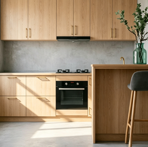 Meubles de <span class=keywords><strong>cuisine</strong></span> modulaires sur mesure de luxe européens en bois intégré avec <span class=keywords><strong>four</strong></span> et micro-ondes encastrés - Product Image 5
