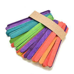 Bâtonnets <span class=keywords><strong>de</strong></span> crème glacée en bois écologique, 50 pièces, bord rond coloré, avec logo - Product Image 6