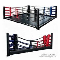 Ring de boxe pliable de qualité supérieure avec cadre galvanisé, commande en gros, prix d'usine