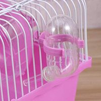 Cage de Hamster avec roue courante bouteille d'eau bassin de nourriture transporteur Portable maison souris maison Habitat pour sortir