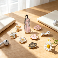 Broches en alliage de zinc émaillé haute brillance, badges métalliques personnalisés, épingles de mode pour événements et cadeaux souvenirs