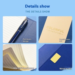 Carnet de planification <span class=keywords><strong>d</strong></span>'entreprise simple A3 personnalisable, couverture rigide en cuir, <span class=keywords><strong>carton</strong></span>, feuilles mobiles, cadeau personnalisé, boîte cadeau créative - Product Image 3