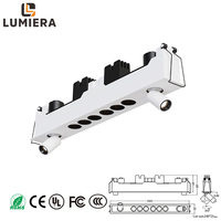 Nouvelle conception de luminaire linéaire LED à montage en surface, petit grille-lumineuse, spot moderne réglable pour intérieur, 16, 20, 24W
