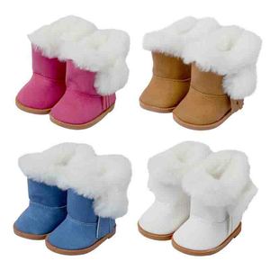 Venta caliente de alta calidad de invierno botas de felpa muñecas zapatos de juguete 18 pulgadas niña muñeca zapatos Accesorios - Product Image 2