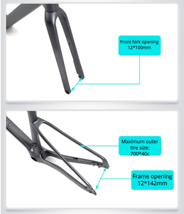 <span class=keywords><strong>Cuadro</strong></span> de Bicicleta de Carreras 700C de Fibra de <span class=keywords><strong>Carbono</strong></span> de Fábrica China con Freno de Disco, Eje Pasante y Horquilla de <span class=keywords><strong>Carbono</strong></span> - Product Image 3