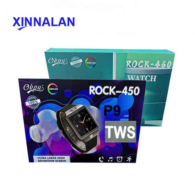 2026 Latest Sports Smart Watch Combo Dual Wireless TWS Earphones IP67 TFT Silicone Square Design AI Health Analysis P9 Headset