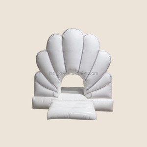 Casa de salto inflable de grado comercial de pvc, casa de rebote blanco para fiesta de boda - Product Image 2