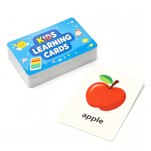 Jeu de société éducatif OEM pour l'apprentissage des mots, cartes flash en papier pour la lecture, l'écriture, l'orthographe et le développement cognitif des enfants - Product Image 3