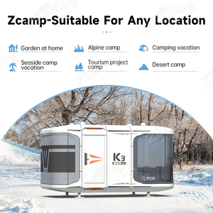 Zcamp K3 Cápsula directa de fábrica Diseño creativo Atracción turística Prafab Hotel Container Tiny <span class=keywords><strong>Villa</strong></span> prefabricada - Product Image 3