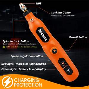 ชุดเครื่องมือโรตารี่ไร้สายขนาดเล็ก GONANZA พร้อมกล่อง 78 ชิ้น |   ไฟ LED ปรับความเร็วได้ 5 ระดับ |   ชาร์จผ่าน USB-C ได้ |   รับประกัน <span class=keywords><strong>1</strong></span> ปี - Product Image 2