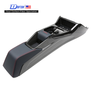 Kits de interiores de fibra de carbono seca para consola central, ensamblaje para BMW G87 M2, tejido 3K/6K/12K, acabado brillante/mate, estilo CS - Product Image 1