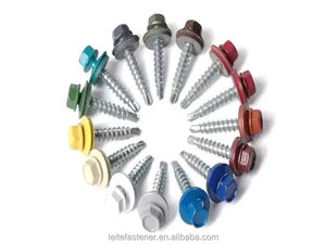 Metric Steel <b>Screws</b> Zinc Plated Coarse Thread Pan Head Colorful <b>Assorted</b> Fasteners - Product Image 1