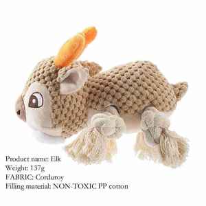 Vendita calda pet <span class=keywords><strong>toy</strong></span> <span class=keywords><strong>dog</strong></span> peluche carino morso resistente squeak giocattoli alci carino - Product Image 6