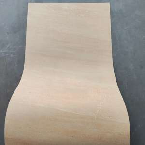 ألواح جدارية ثلاثية الأبعاد حديثة كبيرة الحجم بلون بني فاتح مرنة ورقيقة وخفيفة الوزن مقاومة للحريق ومضادة للماء من الرخام الصناعي للكسوة الداخلية والخارجية - Product Image 2