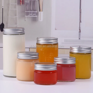 Harga Terjangkau Ukuran Alat Pengisi 93mm 200ml 280ml 300ml 500ml 770ml 1L Stoples Kaca Mulut Lebar untuk Body Lotion dengan Tutup Plastik Metalik - Product Image 3