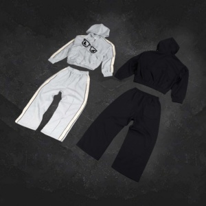 Conjunto Deportivo de Dos Piezas para Hombre, Estilo Urbano, Holgado, de Felpa Francesa Suave de Algodón Grueso de 450 g/m², con Cierre - Product Image 2