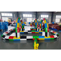 Piste de course gonflable commerciale en PVC Piste de course gonflable Go Karting Piste de course gonflable Rc pour quads