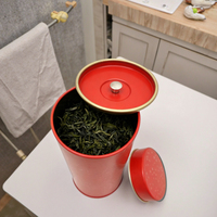 Conteneur en métal rond de sécurité enfant pour le stockage en gros de thé, café, bonbons, aliments de cuisine et cadeaux