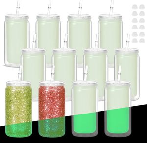 Gobelet à neige de 16 oz avec poignée, gobelet qui brille dans le noir pour une utilisation nocturne, gobelet transparent - Product Image 1