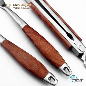 Barbecue <b>Tool</b> Set Stainless Steel Barbecue <b>Tool</b> <b>BBQ</b> Outdoor Multi Combination Three piece Wooden Handle - Product Image 6