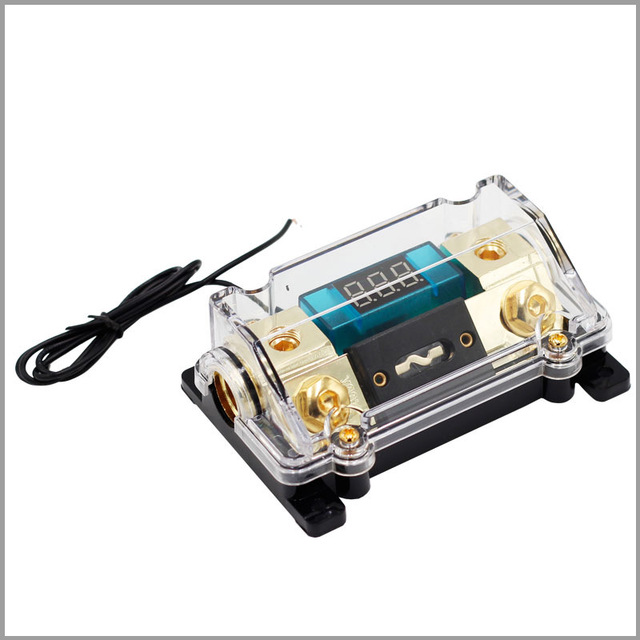 Digital Display Car Audio Fuse Holder 150A Power Distribution Block 0 2 4 Gauge ANL Inline Fuse for Car Stereo Amplifier