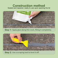 Scellant de réparation de fissures en béton TOBS en polyuréthane, auto-nivelant, à séchage rapide, imperméable, résistant aux intempéries, pour la construction