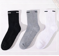 Chaussettes de sport pour hommes, logo personnalisé OEM, blanches, antidérapantes, respirantes, impression par sublimation, haute qualité, pour enfants, été, quotidien