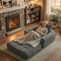 Canapé-lit inclinable modulaire pliable, compressé sous vide, compact, design moderne pour salon et appartement