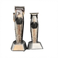 Tondeuse à barbe électrique professionnelle Sunchose C72, corps métallique, rechargeable, sans fil, pour hommes, ensemble de tondeuses à cheveux, USB Type-C