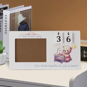 Trẻ sơ sinh sinh cột mốc ảnh khung gỗ hình ảnh khung phòng ngủ phòng khách trang trí khung ảnh em bé tăng trưởng tưởng niệm - Product Image 4
