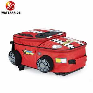Wholesale 2025 Boy Kids <strong>School</strong> <strong>Bag</strong> with Wheels <strong>Car</strong> Backpack Kids Trolley <strong>School</strong> <strong>Bag</strong> Polyester Cartoon Wheel Backpack Boys - Product Image 3